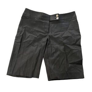 White House Black Market Women's Slim Bermuda Shorts Black Size 4